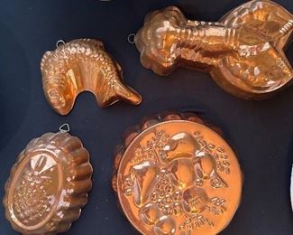 Copper Jello molds