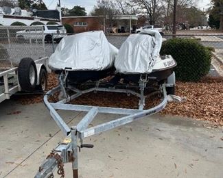 Pair of 2004 Sea Doo GTI Jetr Ski's with Trailer