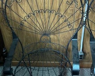 Salterini Wrought Iron Peacock Chairs.