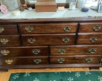 Cherry Dresser with Mirror