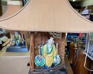Asian Theme Lamps - set of 2