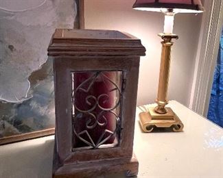 1 of 2 Matching brass lamps