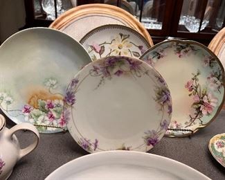 Vtg. Hand painted plates and more 