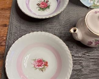 Vtg. Hand painted plates and more 