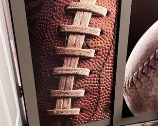 1 of 3 Large Sport Ball framed posters - Football