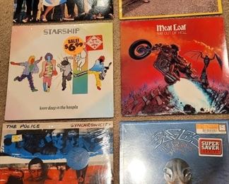 Vtg. Albums - Best of Blondie - Blondie - Starship - Meat Loaf - The Police - Eagles
