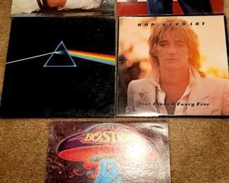Vtg. Albums - Michael Jackson - Bruce Springsteen - Pink Floyd - Rod Stewart - Boston