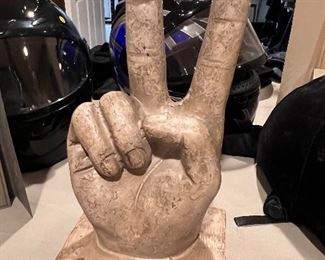 Large Peace sign hand
