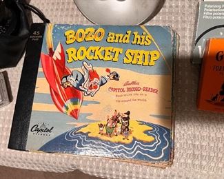 Vtg. Records - Bozo and his Rocket Ship