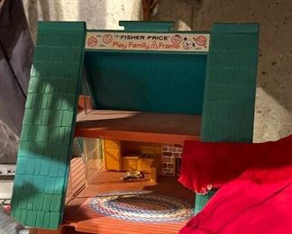Vtg. Fisher Price A Frame house 