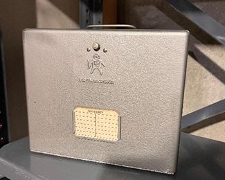 Vtg. Brumberger heavy metal film storage box 