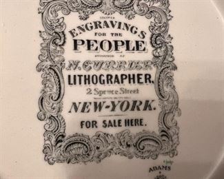 Adams "The Clipper Ship Sweepstakes" collectors plates