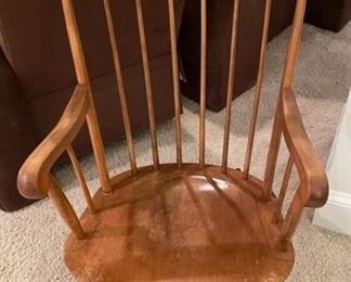 Windsor style rocking chair.