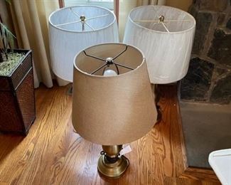 Assorted lamps.