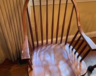 Set of eight Windsor style chairs.