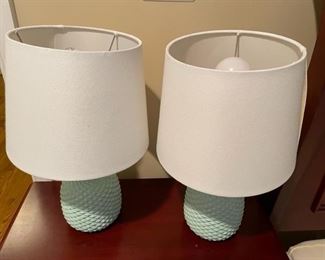 Pair of small lamps.