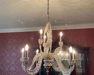 Currey and Company chandelier.