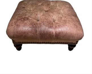 $180 USD     Tufted Distressed Brown Leather Ottoman RS157-12       Description: Stylish and modern design with soft padded seat for long time comfort. Minimalist look.  Ultra distressed.
Condition: This pieces is ultra distressed for the comfort look.  Leather in good condition.
Dimensions: 32 x 32 x 16"H
Local pick up Bethesda, MD.  Located on the main floor.  Contact us for shipper suggestions.       https://goodbyhello.com/products/distressed-leather-ottoman-rs157-12?_pos=4&_sid=227cdf396&_ss=r