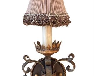 $360 USD       Pair Wall Sconces Catille Single-Light Pleated Shade RS157-21        Description: Fine Art Lamps | Castile Single-Light Wall Sconce Pleated Shade Tassel Fringe. Castilian decorative style in the 16th century inspires a collection of lighting which captures the beauty and Romance of Castile, through richly-wrought iron, with worn gold leaf highlights, gold-dusted blown glass, beige silk hand sewn shades with antiqued trimmings, and warm-toned mica panels.
Condition: Very good condition
Dimensions: 8 x 6 x 15"H
Local pick up Bethesda, MD.  Located on the second floor.  Contact us for shipper suggestions.        https://goodbyhello.com/products/pair-of-wall-sconces-lights-rs157-21?_pos=10&_sid=227cdf396&_ss=r