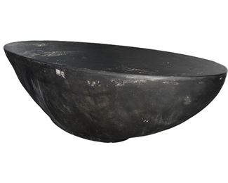 $2200 - Baker Furniture Oval Cast Concrete Table from the McGuire Collection LS55-6                                                                  Description : The Oval Concrete Cocktail Table features Heracleum, a California coastal plant. Leaves are pressed into the wet concrete to create a fossil-like impression. Shined to a glossy finish, these one-of-a-kind works of art by Pamela Holmes are as at home in a house as in an art gallery. Suitable for indoor/outdoor use. Retail Price: $7,086.00

 

Brand : Baker Furniture

Condition Desc. : This piece is in beautiful condition. Variations in color and texture are a purposeful design choice. Please refer to photos for a more detailed look at condition. We make every attempt to list and photograph any defects or signs of wear that are significant to this sale.

Local Pick up Potomac, MD.  Contact us for shipper suggestions.

Width : 52 in
Depth : 22 in
Height : 16 in