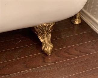 Brass feet