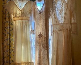 3 vintage lace dresses