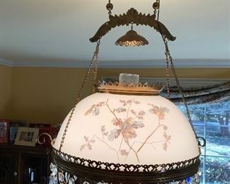 Electric acorn lamp, converted from oil