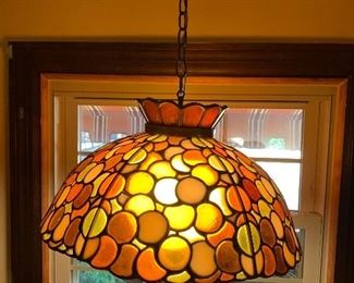 1970s orange, yellow and brown lamp