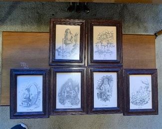 Lord of the Rings vintage prints -sold as set only