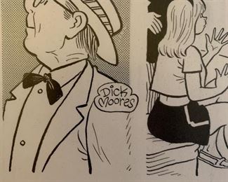 Gasoline Alley by Dick Moores framed comic strips