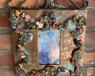 Unusual found object frame