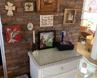 wicker dresser, faith art, Roxie tributes