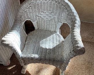 wicker child's chair