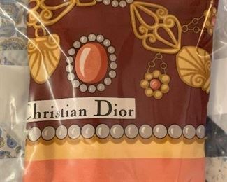 Christian Dior silk scarf