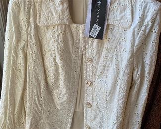 many clothes with tags, sizes 6-8