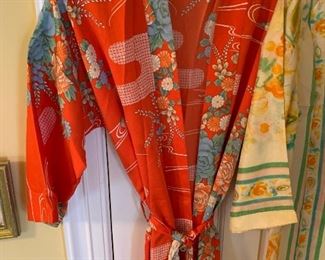 vintage silk robe