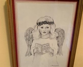 Lynn Thompson original angel art