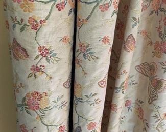 vintage brocade drapes