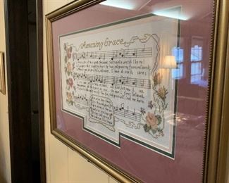 Amazing Grace needle point