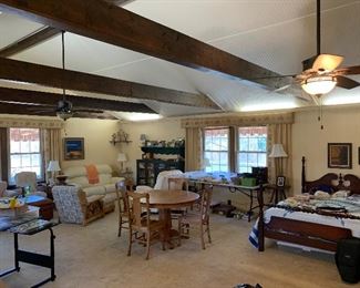 a view of the second living room/den/rec room