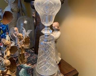 Crystal lamp, maybe Waterford