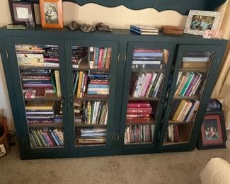 books; 4 door bookcase -1 of 2