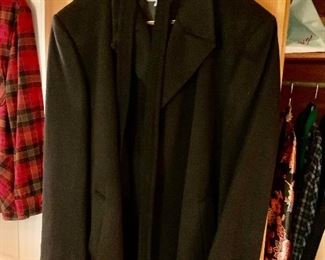 Men’s wool, topcoat, extra large