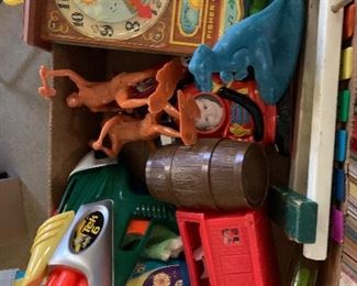 Assorted vintage toys