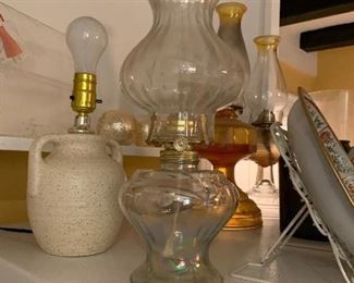 Vintage oil lamps