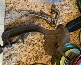 A cherry stoner, and a nutcracker from more than 100 years ago. Found in a paper bag labeled “mama’s’