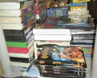Tons of DVD's, CD's, WII, X Box And More 