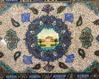 Hand Painted Middle Eastern Panel

