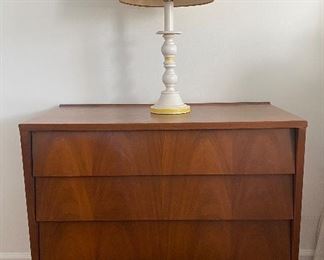 MCM dresser/night stand, 2 available.  lamps as well.