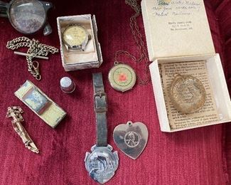 Assorted vintage and antique items